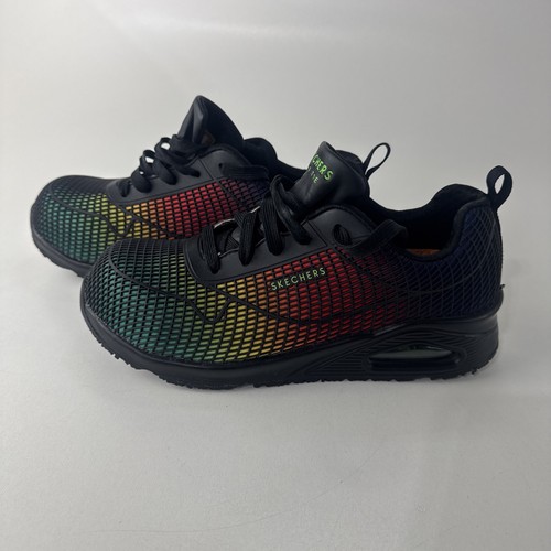 Skechers Uno Slip Resistant Sneaker Multi Size Womens 8.5 M Hard Comp Toe Work - Picture 3 of 5