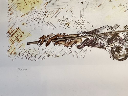 Signed Judaica Lithograph 111/250 CHAIM GROSS Artist/Sculptor ( 1904-1991) - Picture 5 of 8