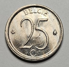 1969 Belgium 25 Centimes - Dutch Text - Belgium Coin - Copper Nickel World Coin