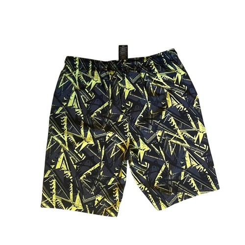 Spyder Swim Trunks Boys Size XL Black/Green Geometric Print Lined - Picture 6 of 7