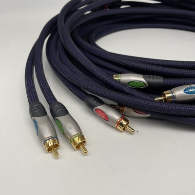 Monster THX Certified Audio Video Cable RCA Male to Male 16 Feet Purple Mesh