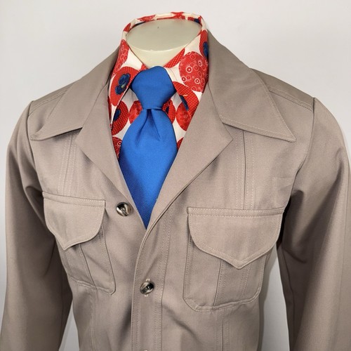 Vintage Levis Panatela Jacket Mens Leisure Suit Blazer Coat Levi’s Disco 70s XL - Picture 6 of 18