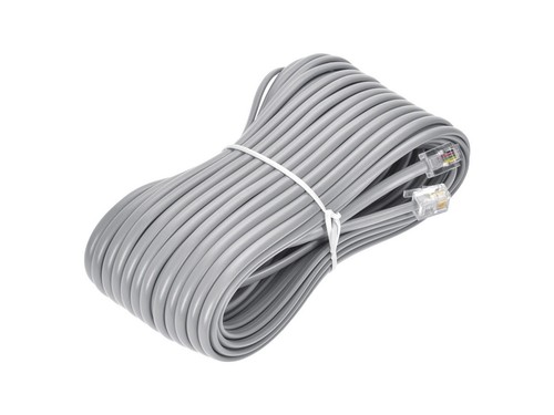 Monoprice Phone Cable, RJ11 (6P4C), Straight for Data - 50ft - Picture 4 of 6
