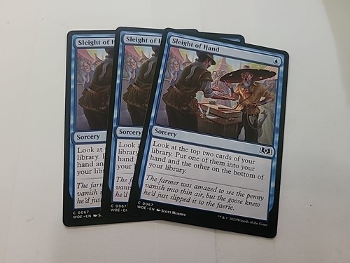 Mtg - Sleight Of Hand x3 - Picture 1 of 1
