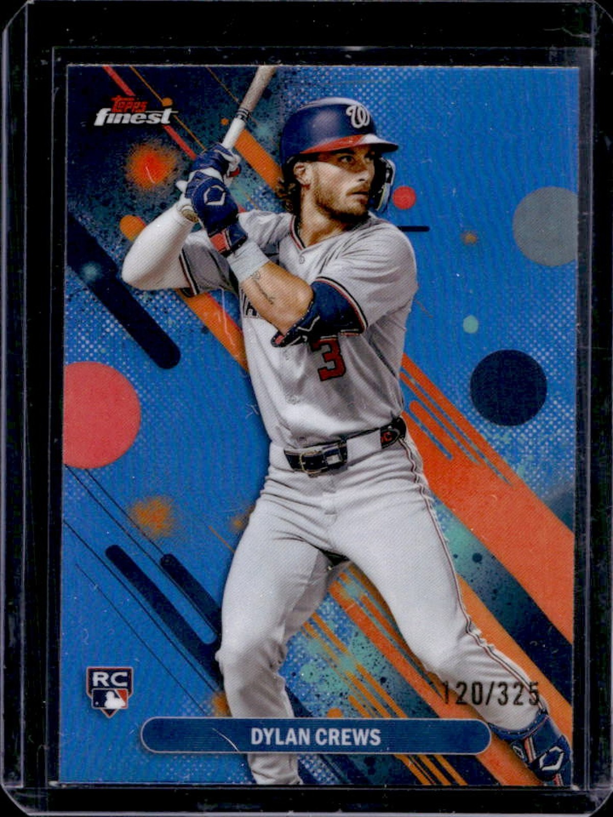 2025 Finest Dylan Crews Common RC Sky Blue Refractor #120/325 Nationals