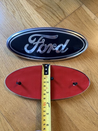 Ford Transit Front Badge BONNET Emblem 2006-2014 MK6 MK7 Clips 225mm Black - Picture 1 of 6