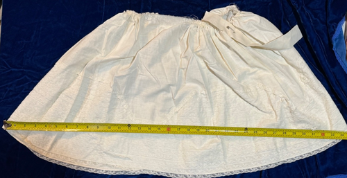 Falda vintage de algodón Valencia paneles de encaje sin pescar de muñeca costurera Estate - Imagen 11 de 18
