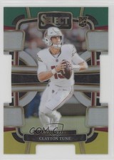 2023 Panini Select Concourse Green & Yellow Prizm Die-Cut Clayton Tune #2 1e3h