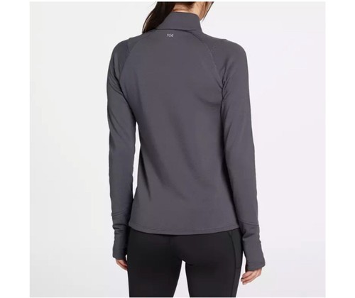 DSG Quarter Zip Run Grid Damenpullover anthrazit grau Medium - Bild 2 von 9