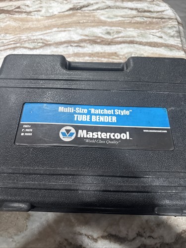 Mastercool Ratchet Tube Bender Kit 70070 HVAC AC Line Bending Tool with Case