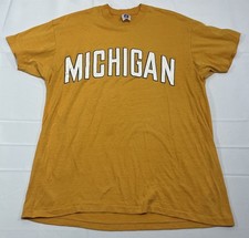 Vintage Logo 7 University Of Michigan T Shirt USA Made Single Stitch Adult XL **