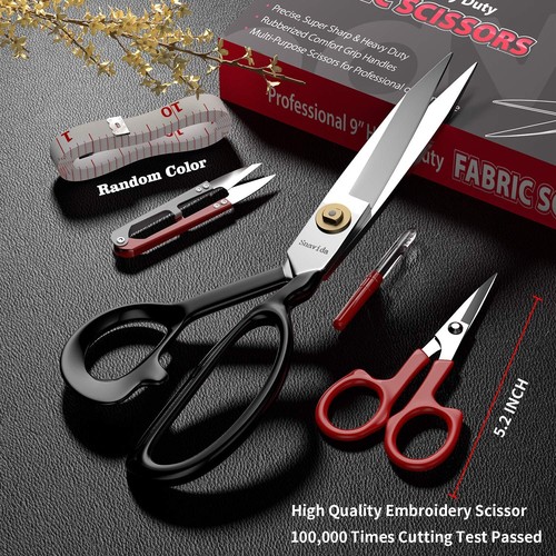 Fabric Scissors Tailor Sewing Shears - 9 Inch Heady Duty Scissors for Fabric ... - Picture 5 of 6