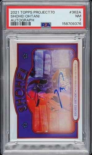 2021 TOPPS PROJECT70 AUTO #362A SHOHEI OHTANI 43/70 PSA 7