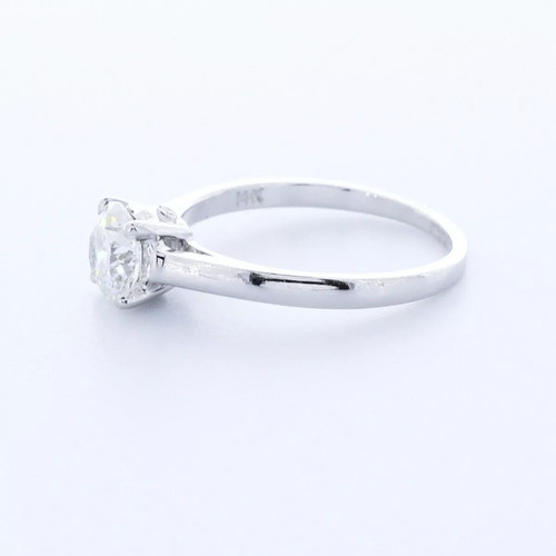 14K White Gold Engagement Ring Classic 1.40 Carat Round Lab-Grown Diamond E VS1 - Picture 5 of 22