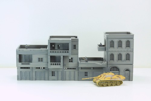 Arab Urban Buildings set of Four Town Houses - Tabletop Wargaming Terrain - Mini - Picture 11 of 12