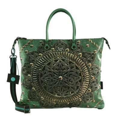 Gabs G3 Plus Tote Bag L Schultertasche Tasche Rosone grün schwarz Neu
