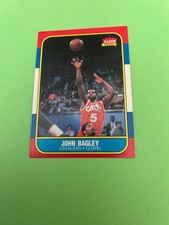 1986-87 Fleer John Bagley Rookie Card # 5 Cleveland Cavaliers. rookie card picture