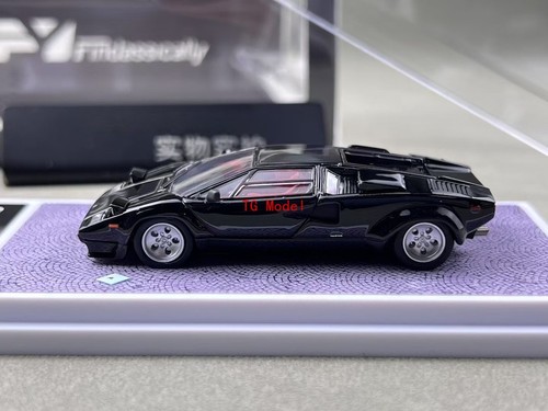 TG FY 1:64 Black Countach LP5000 S QV Racing Sports Model Diecast Collect Car - Picture 4 of 9