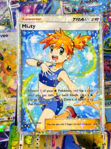 Misty Trainer Proxy Tarjeta de Bolsillo Aplicación TCG Arte Completo Genético Apex Set - Imagen 1 de 3