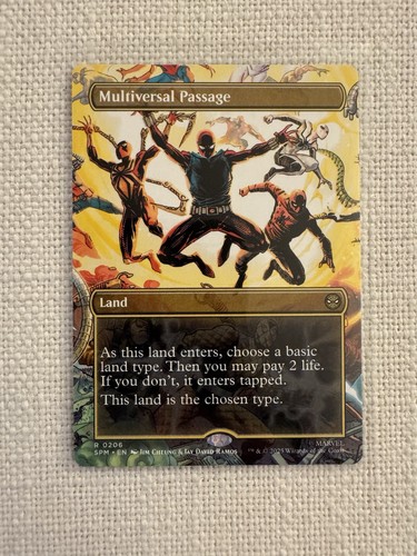 Multiversal Passage (Borderless) R0206 Spider-Man MTG Magic the Gathering NM - Picture 1 of 2