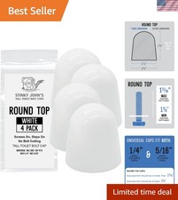 Secure Fit Toilet Bolt Caps - Paintable White Round Top for Simple Installation