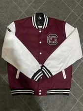 Vintage South Carolina Gamecocks Varsity Letterman Jacket Wool Leather NCAA Alum