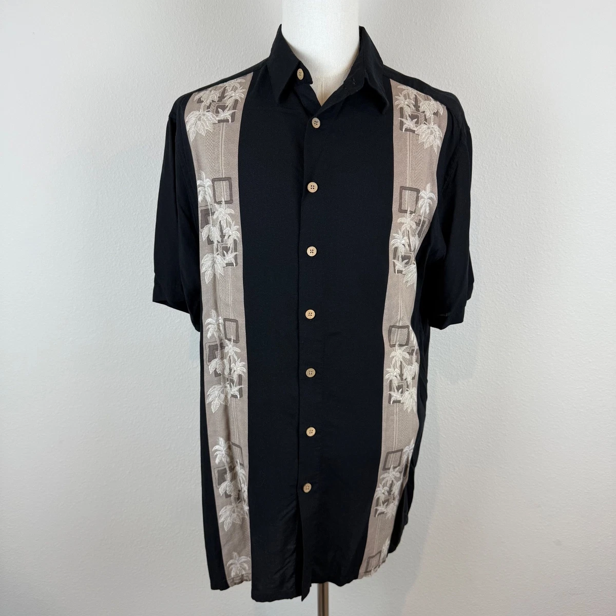 K.A.D. Clothing Co. Men's Hawaiian Shirt Size XL Yellow Short Sleeve