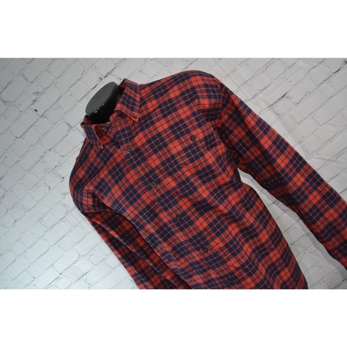48591 Orvis Country Dress Shirt Classic Cotton Mens Size 2XL Stretch Red Plaids - Picture 8 of 8