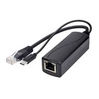 Gigabit POE Splitter Type C Interfaces 15W Power Supply for Networking Device