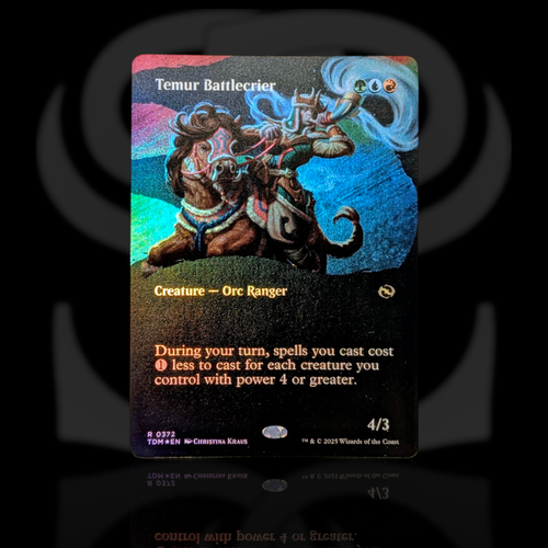 Temur Battlecrier - Lámina sin bordes - Tarkir: Dragonstorm - Raro Orc Ranger TDM - Imagen 1 de 2