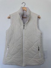 Christopher  Banks Womens Large White Ivory Reversible Sleeveless Vest