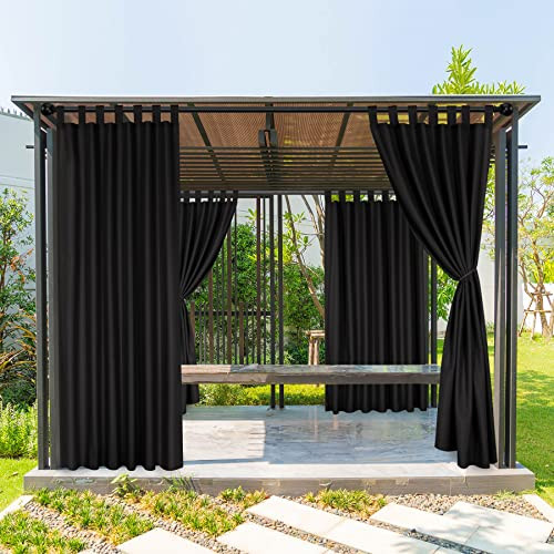 Outdoor Curtains for Patio Waterproof, Tab Top Weatherproof Outside Curtains - Picture 2 of 8