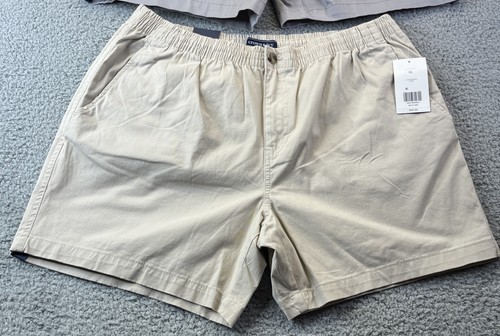 Lote de 2 Pantalones Cortos Chinos Crown & Ivy Motion Flex Para Hombre Talla XL Piedra y Gris Cremallera Frontal - Imagen 4 de 13
