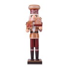 Christmas Nutcracker Soldier, 14 Inch Gingerbread Wooden Festive Nutcracker