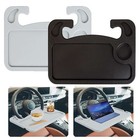 New Car Steering Wheel Tray Desk 2 Sided For Laptop Drink Food Work Table Holder