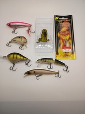 LOT 7 BASS FISHING LURES Lucky Craft Tango 45s, topwater and diving plugs NEW