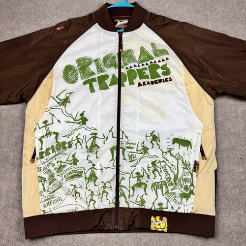 Vintage Akademiks Windbreaker Jacket Mens 2XL Original Trappers Loud Embroidered - Picture 2 of 21