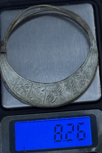 ANTIQUE STERLING OVER BRASS EARRINGS 200yrs Old. C info - Picture 4 of 4
