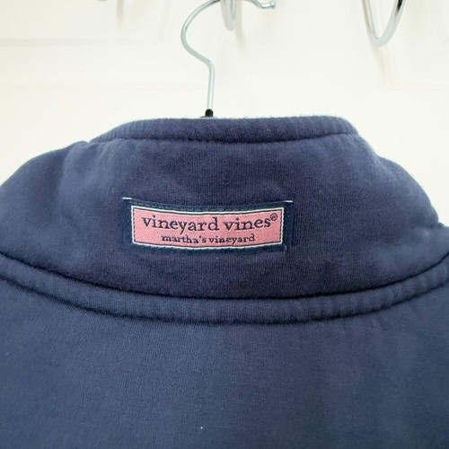 Women Vineyard Vines Quarter Zip The Shep Shirt in Navy Blue Red Size Large - Picture 6 of 11