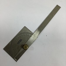 Craftsman Stainless Steel Protractor Model 9-4029 Made In USA 180 Degree