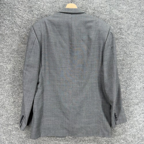 Cricketeer Blazer Men 44 Gray Button Up Collared Long Sleeve Pockets Classic - Picture 4 of 7