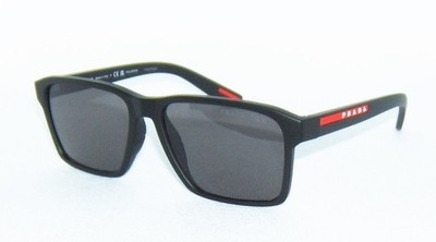 PRADA LINEA ROSSA PS 05YS DG002G MATTE BLACK DARK GREY POLARIZED SUNGLASSES