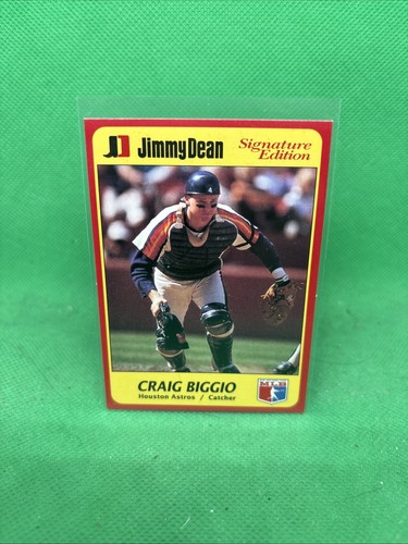 1991 JIMMY DEAN SIGNATURE SERIES CRAIG BIGGIO #16 of 25 Houston Astros HOF