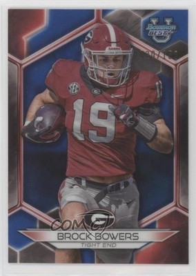 2023 Bowman U Blue Refractor 20/150 Brock Bowers #48 15tx