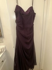 Watters & Watters Beautiful Dark Purple Evening Dress Size 16
