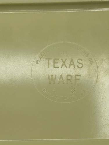 Texas Ware 119 Pale Yellow Rectangle Serving Bowls 10 x 7.5" Set of 2 Melamine - Picture 4 of 9