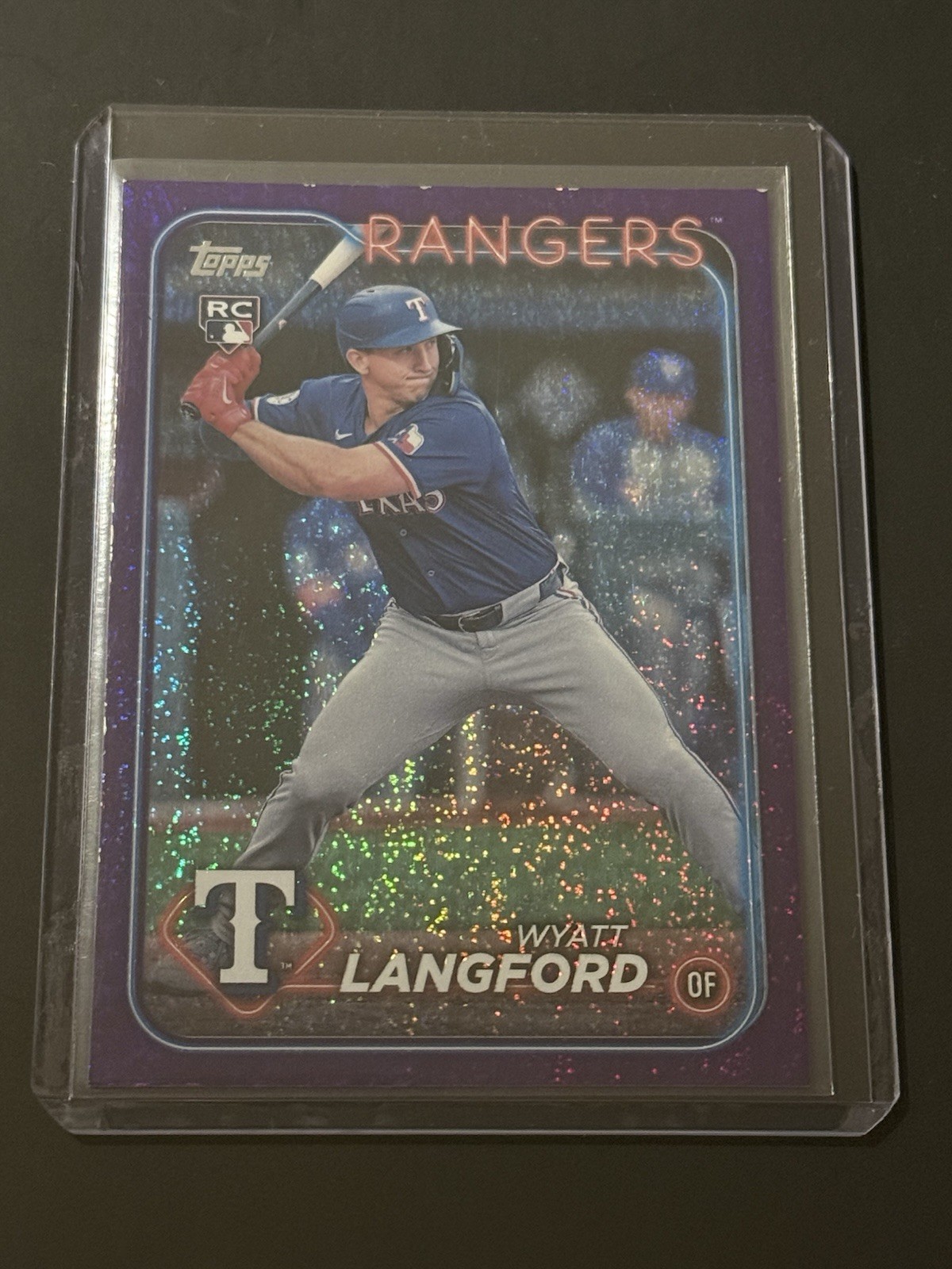 2024 Topps Update - Wyatt Langford - #US151 Purple Foil /799 - Texas Rangers