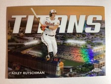 2023 Topps Chrome Adley Rutschman Titans RC Rookie #CT-10 Orioles Refractor