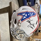 Houston Oilers Warren Moon Autographed Football Replica Beckett Authenticated