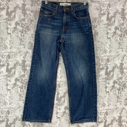 Levi's 569 Loose Straight Fit Jeans Boys Size 12 BAGGY Blue Medium Wash Denim - Picture 1 of 15